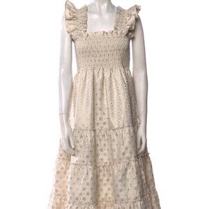 Hill House Ellie Nap Dress Limited Edition Gold Jacquard Small (S)